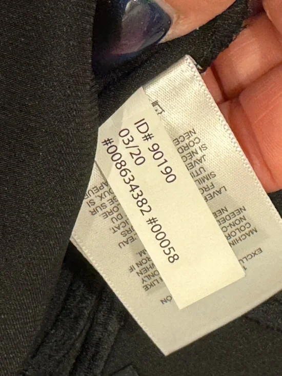 Express Black Satin Scalloped-Edge Cami - Picture 4 of 4